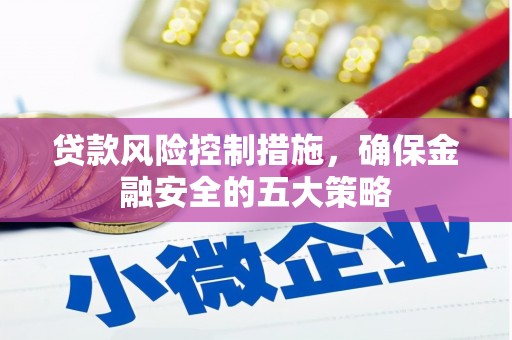 中江贷款风险控制措施，确保金融安全的五大策略